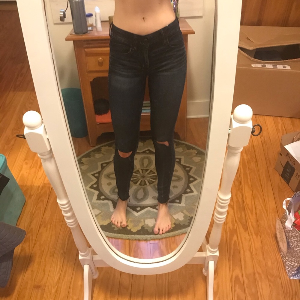American Eagle dark wash jeggings